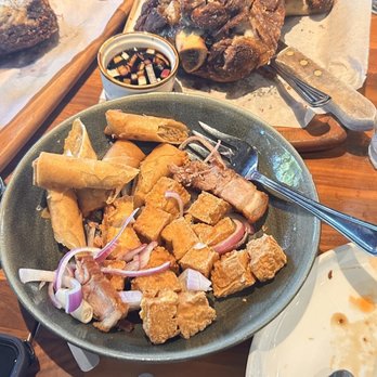 Avenida Restaurant - Tokwa't Lechon Kawali (Crispy Tofu with Crispy Pork Belly) - Filipino Near Me - San Mateo, California