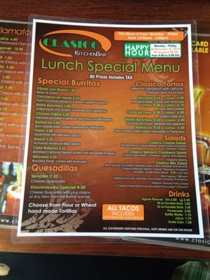 Menu photo 6 Clasico Kitchen Bar El Paso, TX