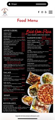Menu photo 4 Brick Oven Pizza Kapolei, HI Menu photo 4 Brick Oven Pizza Kapolei, HI
