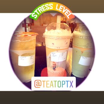Tea Top - Rose Foam black tea, matcha slushy and Alpine green tea - Bubble Tea Near Me - Katy, Texas Tea Top - Rose Foam black tea, matcha slushy and Alpine green tea - Bubble Tea Near Me - Katy, Texas