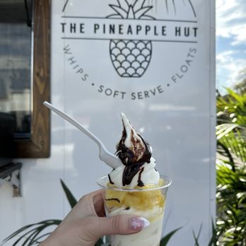 The Pineapple Hut - Chunky Whip w Chocolate Sauce - Ice Cream & Frozen Yogurt Near Me - Charleston, South Carolina