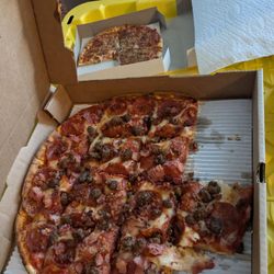 Amy's Pizza - Meat Lover's and personal cheese pizzas (already started enjoying them!)