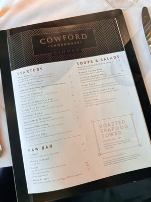 Menu photo 1 Cowford Chophouse Jacksonville, FL