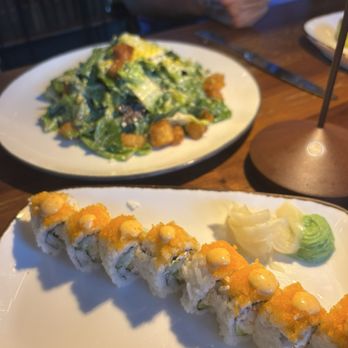 Union New American - King Crab Roll and Caesar Salad - New American Near Me - Tampa, Florida
