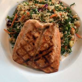Karla's Restaurant - Kale and quinoa salad with salmon. - New American Near Me - New Hope, Pennsylvania Karla's Restaurant - Kale and quinoa salad with salmon. - New American Near Me - New Hope, Pennsylvania