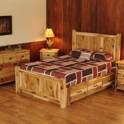 Natural Tones Furniture - Rustic Hickory Storage Bedroom Set