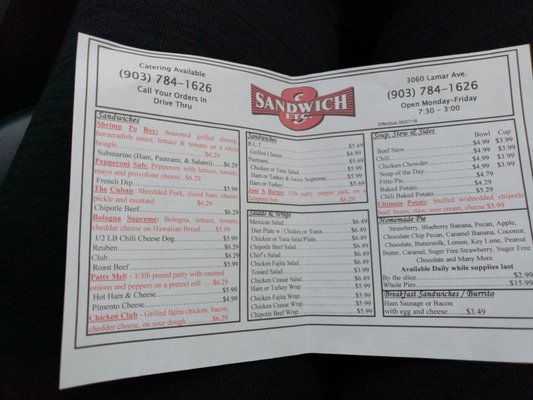Menu photo 5 Sandwich Etc Paris, TX Menu photo 5 Sandwich Etc Paris, TX