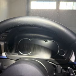 Before photo showing the damage