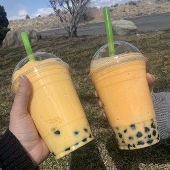 Ryan's Bagel Cafe - mango and orange cream boba - Bagels Near Me - Sandy, Utah Ryan's Bagel Cafe - mango and orange cream boba - Bagels Near Me - Sandy, Utah