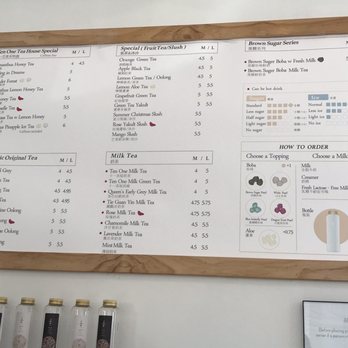 Ten One Tea House - Full menu - Bubble Tea Near Me - Boston, Massachusetts