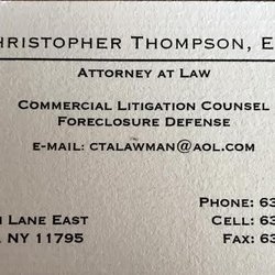 Christopher Thompson ESQ - Christopher Thompson ESQ