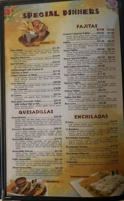 Menu photo 2 Corona's ll Authentic Mexican Restaurant Brockport, NY