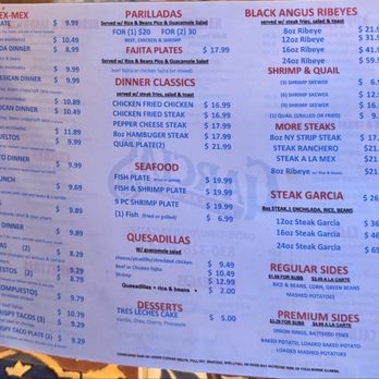 Garcia’s On 35 - Menu - Tex-Mex Near Me - Dilley, Texas Garcia’s On 35 - Menu - Tex-Mex Near Me - Dilley, Texas