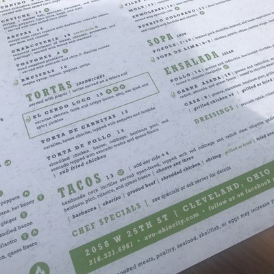 Menu photo 6 Avo Modern Mexican Cleveland, OH Menu photo 6 Avo Modern Mexican Cleveland, OH