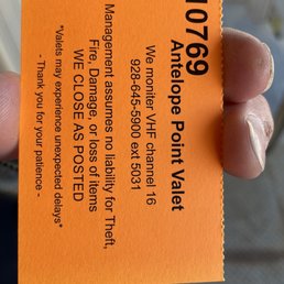Stupid 'Valet' Ticket