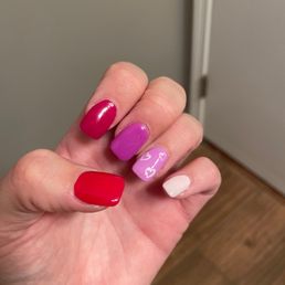 Acrylic nails with gel