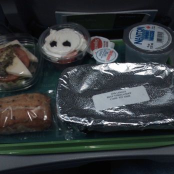 Aer Lingus - Not a bad dining situation for the economy cabin.  And they also came around and offered complimentary soft drinks and coffee/tea. - Airlines Near Me - Dublin, D