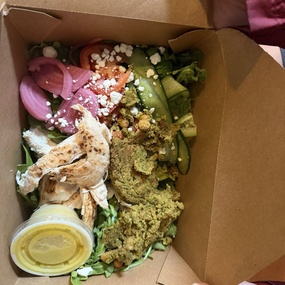 The Salad with chicken