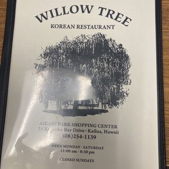 Willow Tree Korean Restaurant - Korean Near Me - Kailua, Hawaii Willow Tree Korean Restaurant - Korean Near Me - Kailua, Hawaii