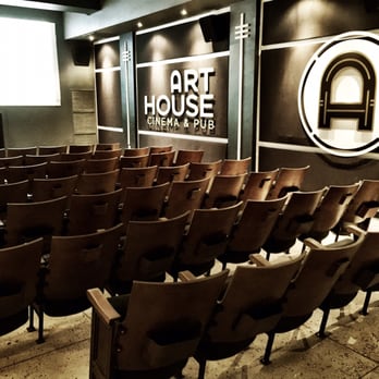 Art House Cinema & Pub - empty seats in front of a projector screen - Cinema Near Me - Billings, Montana