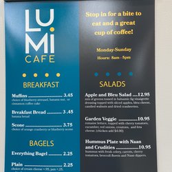 Lumi Cafe - Menu