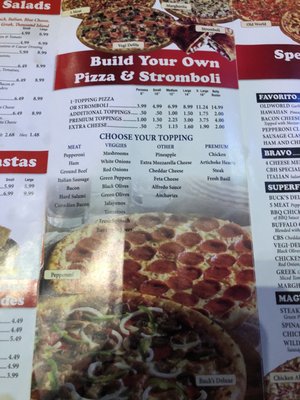 Menu photo 1 Buck's Pizza Hidalgo, TX Menu photo 1 Buck's Pizza Hidalgo, TX