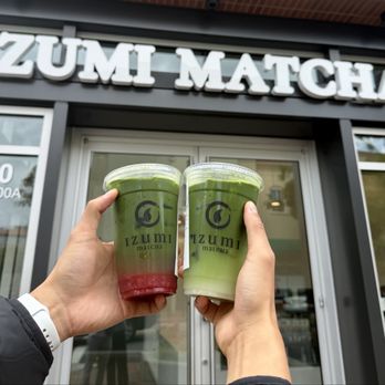 Izumi Matcha - Strawberry Yuzu Matcha and Lychee Matcha - Coffee & Tea Near Me - San Mateo, California