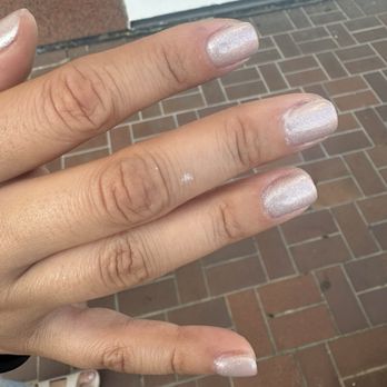 Magic Nails And Spa - What is supposed to be "professionally painted" nails. - Nail Salons Near Me - Montebello, California