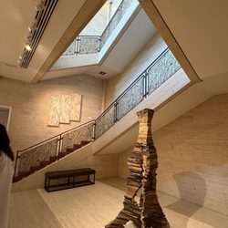 The Kreeger Museum - The staircase leading up from the ground floor.
