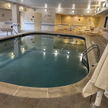 Hampton Inn Denver-Northwest/Westminster - 12 noon but the pool area is very dark and dirty. I wouldn't swim in there if I were you. - Hotels Near Me - Westminster, Colorado