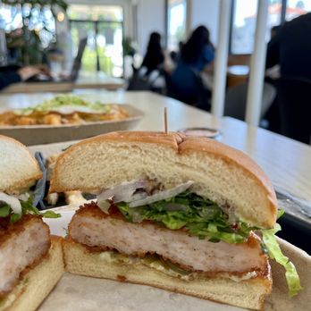 Bopomofo Cafe - Honey Walnut Shrimp Burger ($14.50) - Bubble Tea Near Me - San Gabriel, California