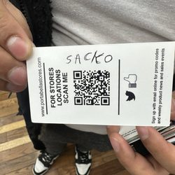 Porta Bella - This is Sackos card check him out.
