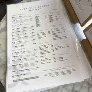 Everyday Eatery - Lunch menu - Cafes Near Me - Irvine, California Everyday Eatery - Lunch menu - Cafes Near Me - Irvine, California