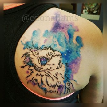 Lucky Hand Tattoos - Watercolor Zeus Owl by Artist Chris @cdonadams - Piercing Near Me - San Angelo, Texas Lucky Hand Tattoos - Watercolor Zeus Owl by Artist Chris @cdonadams - Piercing Near Me - San Angelo, Texas