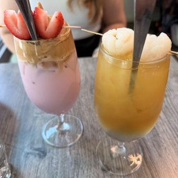 Mr East Kitchen - Pink Dalgona Coffee & Lychee Jasmine Tea - Breakfast & Brunch Near Me - San Francisco, California