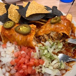 Louie’s Corner Bar - Luke warm Wet Chicken Burrito