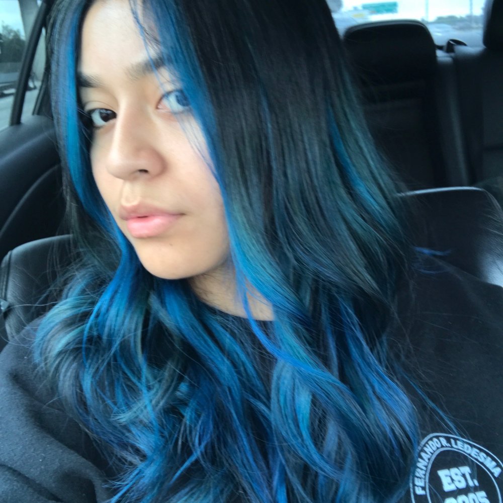 AMY'S Hair Design - Blue highlights - Hair Salons Near Me - El Monte, California