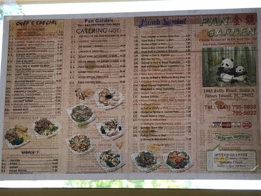 Menu photo 4 Pan Garden Charleston, SC