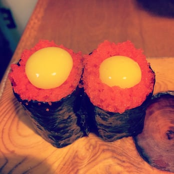 Toyoda Sushi - Quail eggs on roe. Really good! - Sushi Bars Near Me - Seattle, Washington Toyoda Sushi - Quail eggs on roe. Really good! - Sushi Bars Near Me - Seattle, Washington