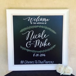 Our wedding welcome sign :)!!! Our wedding welcome sign :)!!!