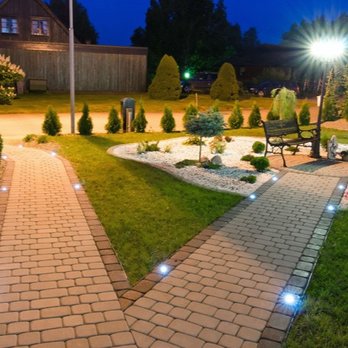 Sweeet Landscaping - Proper lighting reduces the risk that your home will become a target for thieves. Invest in lighted pathways, doorways, and d... - Snow Removal Near Me - Londonderry, New Hampshire