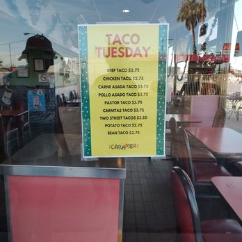 Caramba Mexican Food - Taco Tuesday Menu January 2025 - Mexican Near Me - Glendale, Arizona Caramba Mexican Food - Taco Tuesday Menu January 2025 - Mexican Near Me - Glendale, Arizona