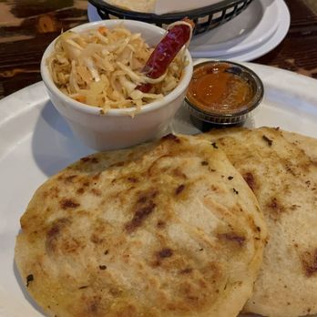 Dona Leti's - Pupusas (2) with bomb Curtido - Cocktail Bars Near Me - Houston, Texas