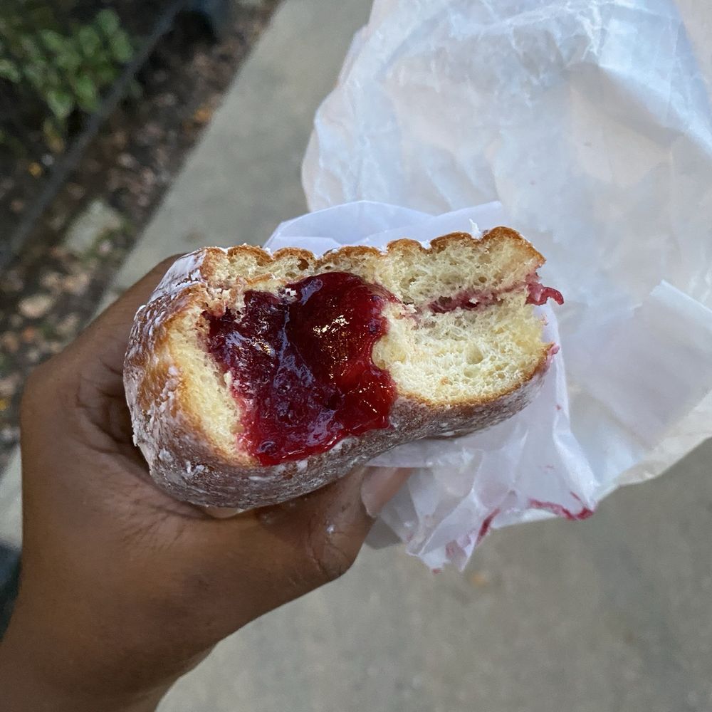 Beacon Doughnuts - Raspberry Grapefruit Sufganiyot - Donuts Near Me - Chicago, Illinois Beacon Doughnuts - Raspberry Grapefruit Sufganiyot - Donuts Near Me - Chicago, Illinois