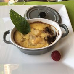 La Table de Sophie - Flan poire pépites de chocolat... très bon :))