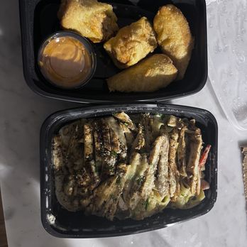 Provare - Salmon Egg Rolls and lemon pepper Alfredo pasta. - Cajun/Creole Near Me - Chicago, Illinois Provare - Salmon Egg Rolls and lemon pepper Alfredo pasta. - Cajun/Creole Near Me - Chicago, Illinois