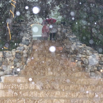 High Sierra Iris & Wedding Gardens - After the chocolate waterfall happened (brown liquid on staircase)...it started hailing. Doesn't it look like snow??? - Venues & Event Spaces Near Me - Camino, California High Sierra Iris & Wedding Gardens - After the chocolate waterfall happened (brown liquid on staircase)...it started hailing. Doesn't it look like snow??? - Venues & Event Spaces Near Me - Camino, California