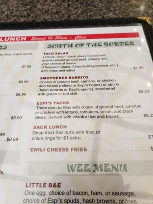 Menu photo 1 Espi's Restaurant Cheyenne, WY