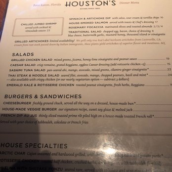Houston's Restaurant - Menu - New American Near Me - Boca Raton, Florida Houston's Restaurant - Menu - New American Near Me - Boca Raton, Florida