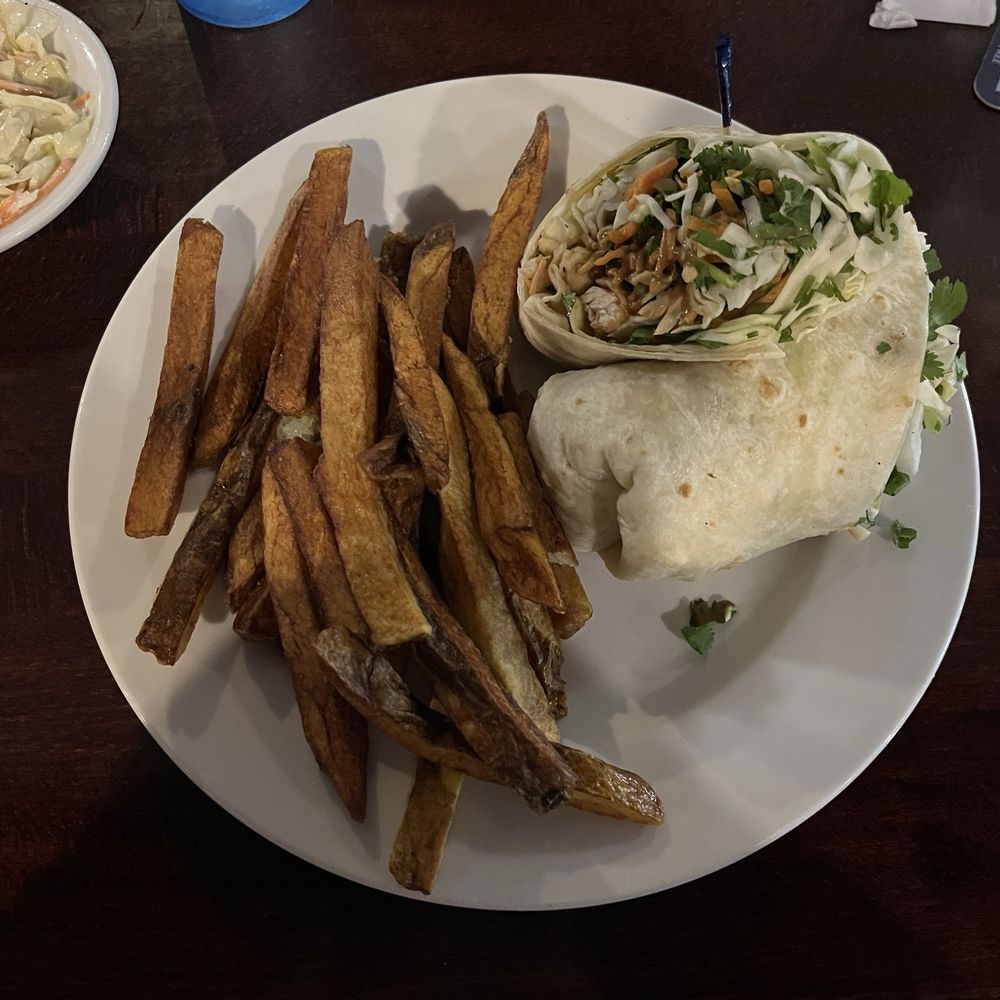 Thirstys - Thai peanut chicken wrap - Burgers Near Me - Rapid City, South Dakota Thirstys - Thai peanut chicken wrap - Burgers Near Me - Rapid City, South Dakota